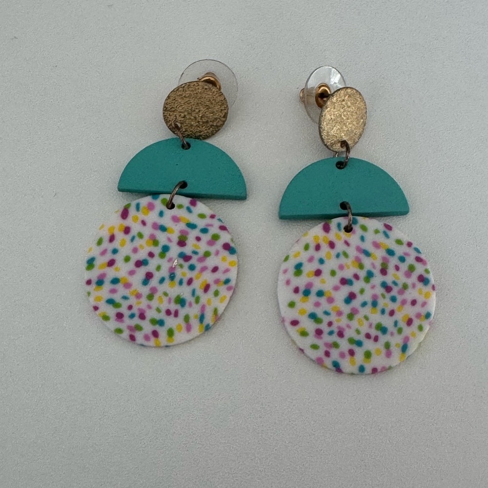 Colorful Geometric Earringsโ